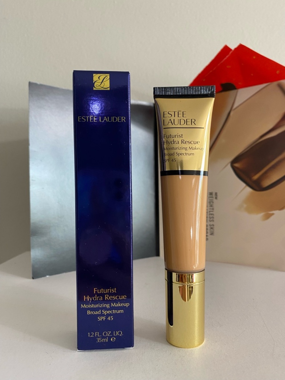 Estee Lauder Futurist Hydra Rescue Moisturizing Makeup, 35ML, 4W1 Honey Bronze